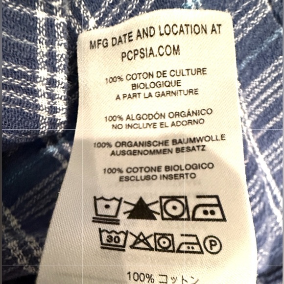 Patagonia Men’s Organic Cotton Button-Up Shirt XL| Blue Plaid| Short Sleeve - Picture 11 of 12